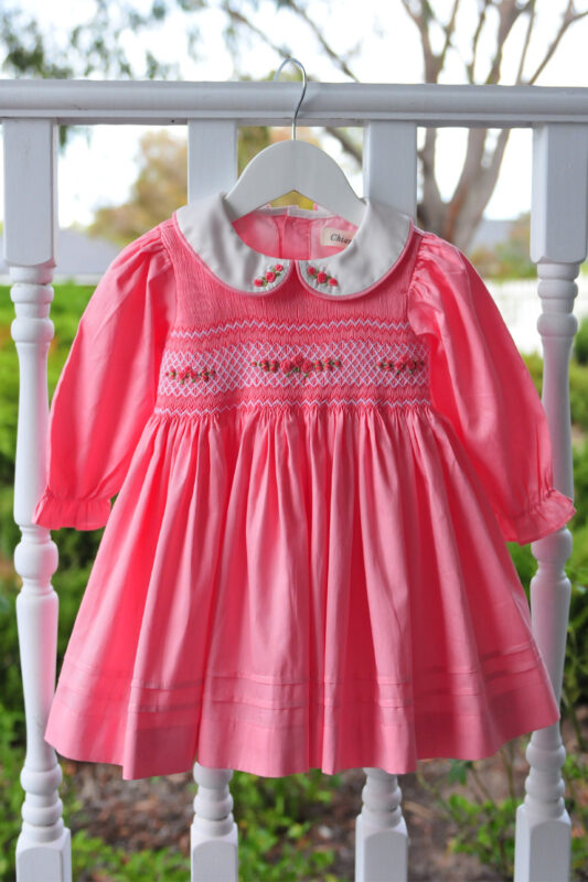 Isla Blush Hand Smocked Dress
