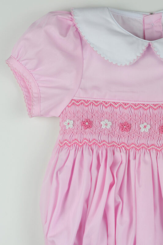daisy pink romper